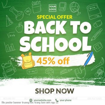 file poster banner truong hoc trung tam anh ngu 51