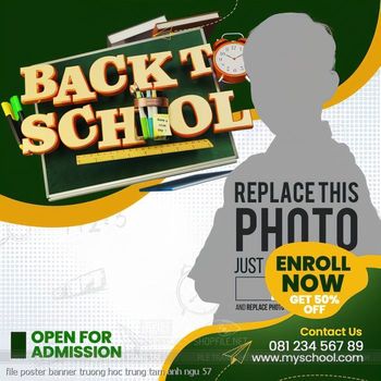 file poster banner truong hoc trung tam anh ngu 57