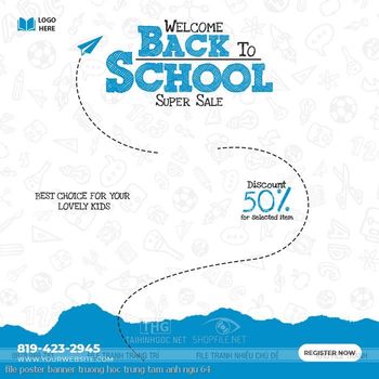 file poster banner truong hoc trung tam anh ngu 64