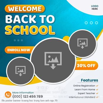 file poster banner truong hoc trung tam anh ngu 70