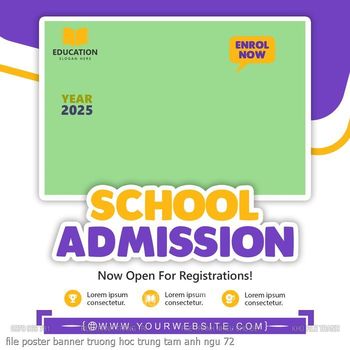 file poster banner truong hoc trung tam anh ngu 72