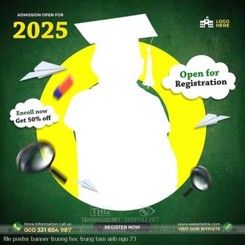 file poster banner truong hoc trung tam anh ngu 73