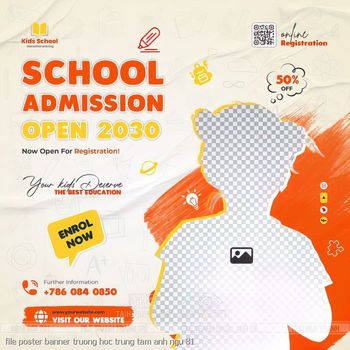 file poster banner truong hoc trung tam anh ngu 81