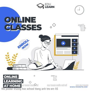 file poster truong hoc school tieng anh tre em 05