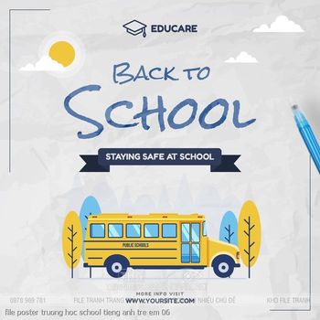 file poster truong hoc school tieng anh tre em 06