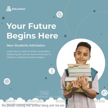 file poster truong hoc school tieng anh tre em 08