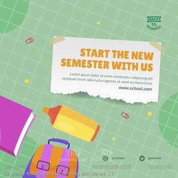 file poster truong hoc school tieng anh tre em 11