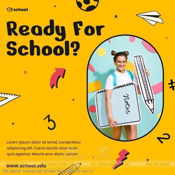 file poster truong hoc school tieng anh tre em 15