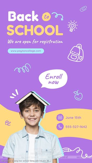 file poster truong hoc school tieng anh tre em 38