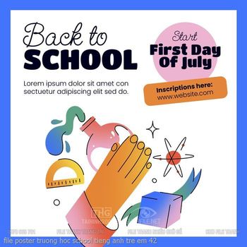 file poster truong hoc school tieng anh tre em 42
