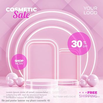 file psd poster banner my pham cosmetic 40