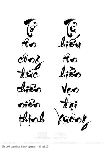 file text cau chuc thu phap nam moi tet 13