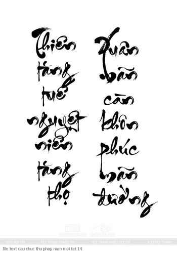 file text cau chuc thu phap nam moi tet 14