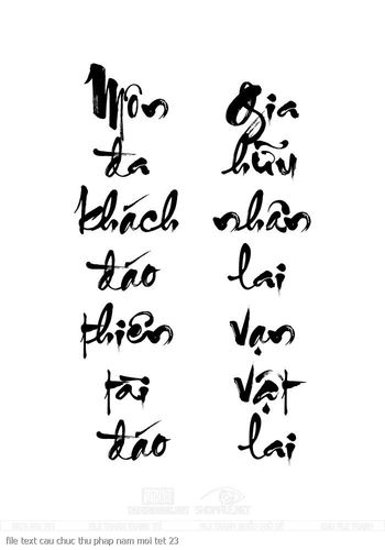 file text cau chuc thu phap nam moi tet 23