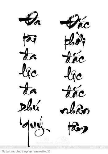file text cau chuc thu phap nam moi tet 25