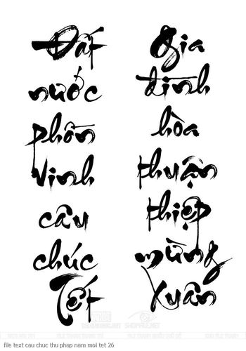 file text cau chuc thu phap nam moi tet 26