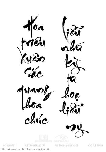 file text cau chuc thu phap nam moi tet 31