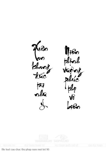 file text cau chuc thu phap nam moi tet 90