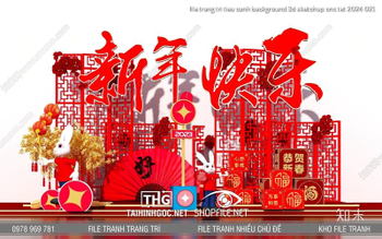 file trang tri tieu canh background 3d sketchup cnc tet 2024 021