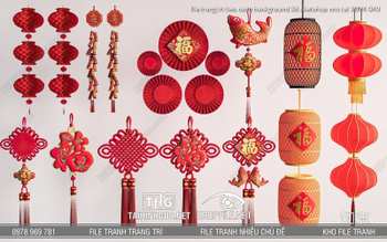 file trang tri tieu canh background 3d sketchup cnc tet 2024 049