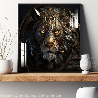 file tranh 12 con giap mau 1 03 con ho dan