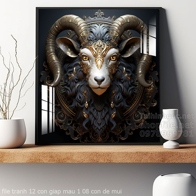 file tranh 12 con giap mau 1 08 con de mui