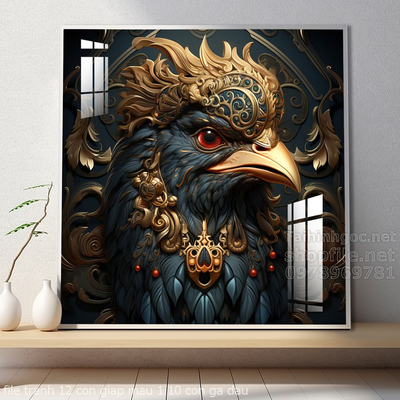 file tranh 12 con giap mau 1 10 con ga dau