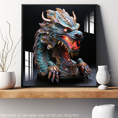 file tranh 12 con giap mau 10 05 con rong thin