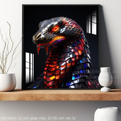 file tranh 12 con giap mau 10 06 con ran ty