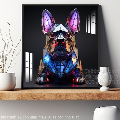 file tranh 12 con giap mau 10 11 con cho tuat