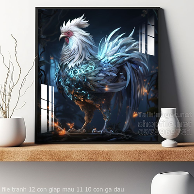 file tranh 12 con giap mau 11 10 con ga dau