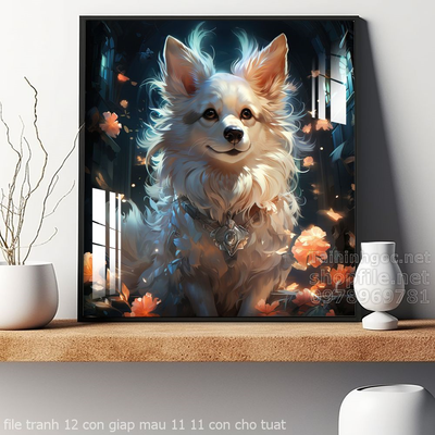 file tranh 12 con giap mau 11 11 con cho tuat