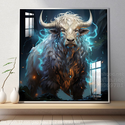 file tranh 12 con giap mau 11 2 con trau suu