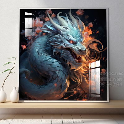 file tranh 12 con giap mau 11 5 con rong thin