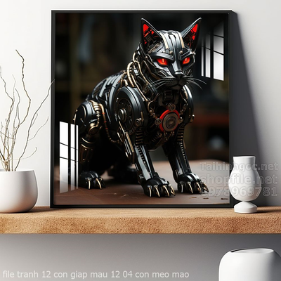 file tranh 12 con giap mau 12 04 con meo mao