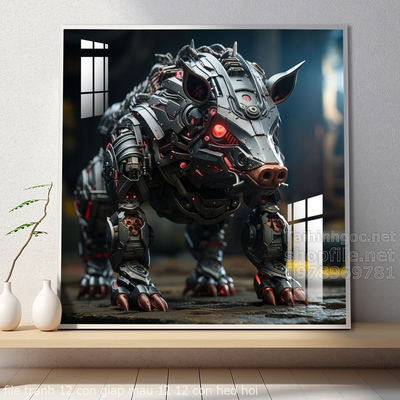 file tranh 12 con giap mau 12 12 con heo hoi