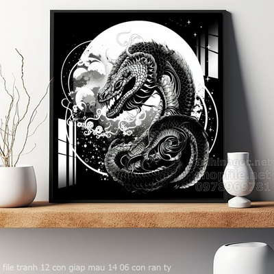 file tranh 12 con giap mau 14 06 con ran ty