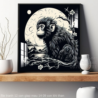 file tranh 12 con giap mau 14 09 con khi than