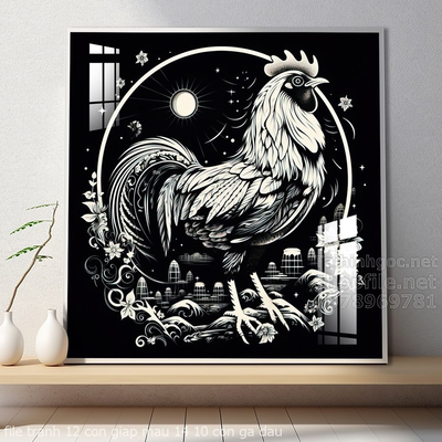 file tranh 12 con giap mau 14 10 con ga dau