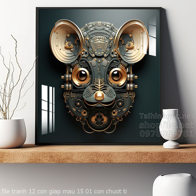 file tranh 12 con giap mau 15 01 con chuot ti