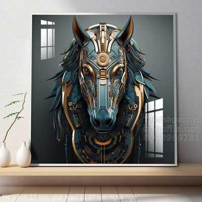 file tranh 12 con giap mau 15 07 con ngua ngo