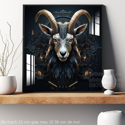 file tranh 12 con giap mau 15 08 con de mui