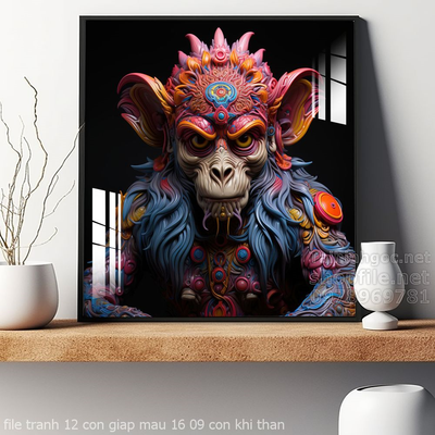 file tranh 12 con giap mau 16 09 con khi than