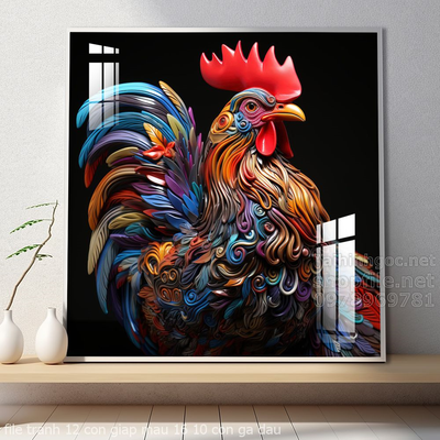 file tranh 12 con giap mau 16 10 con ga dau