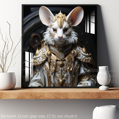 file tranh 12 con giap mau 17 01 con chuot ti