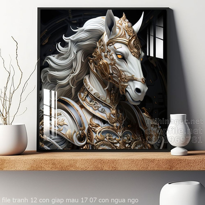 file tranh 12 con giap mau 17 07 con ngua ngo