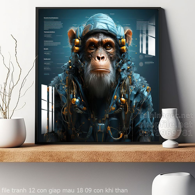 file tranh 12 con giap mau 18 09 con khi than