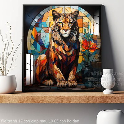 file tranh 12 con giap mau 19 03 con ho dan