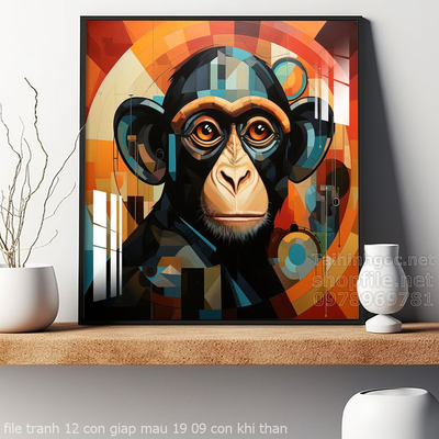 file tranh 12 con giap mau 19 09 con khi than