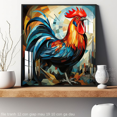 file tranh 12 con giap mau 19 10 con ga dau